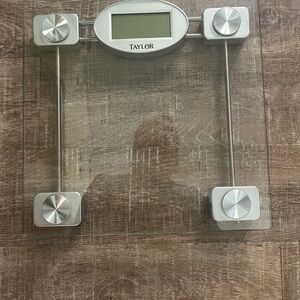 Taylor Silver Glass Digital Scale